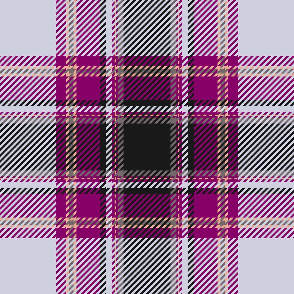 Plaid check pattern. Seamless fabric texture. Tartan textile print. vector