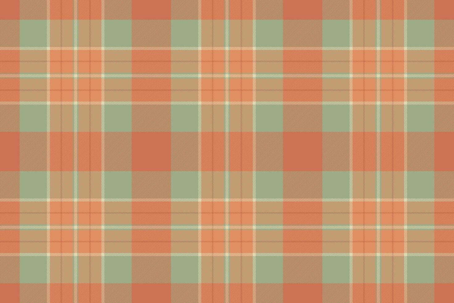 Yuletide fabric tartan , fibrous background texture check. Spanish seamless pattern plaid textile in orange and pastel colors. vector