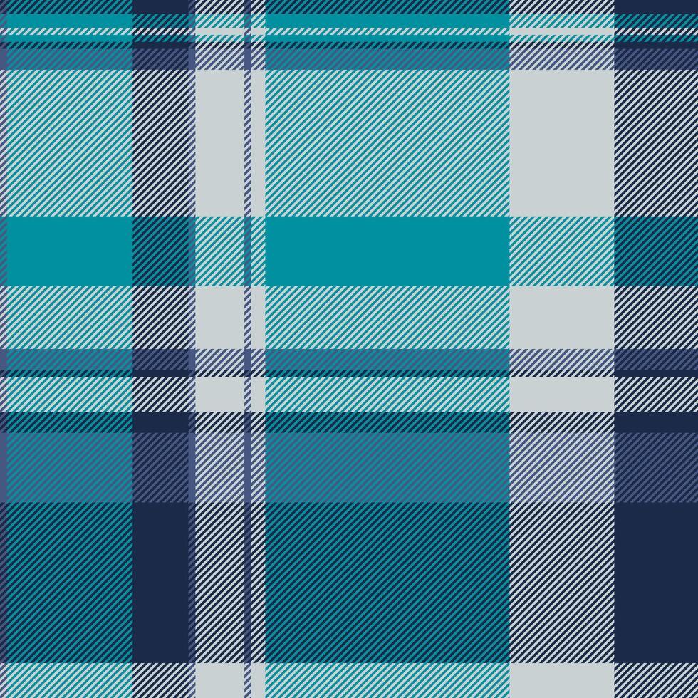 Costume background pattern check, painting textile seamless . Indian plaid fabric tartan texture in cyan and white colors. vector