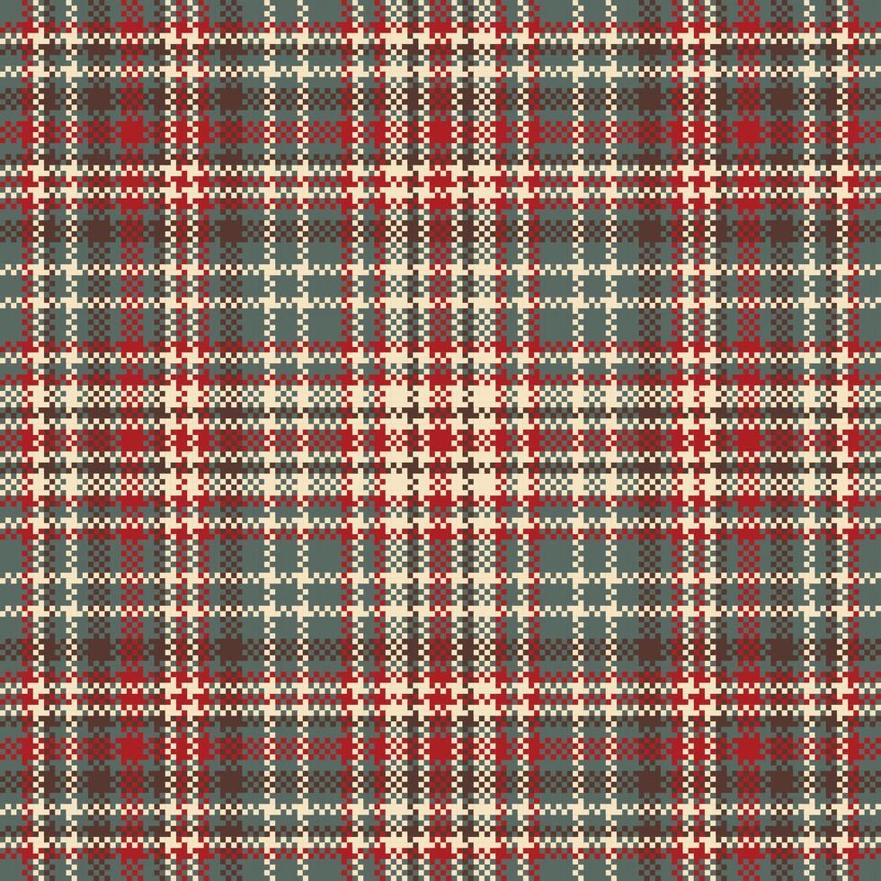 Tartan plaid pattern seamless. Print fabric texture. Check background. vector