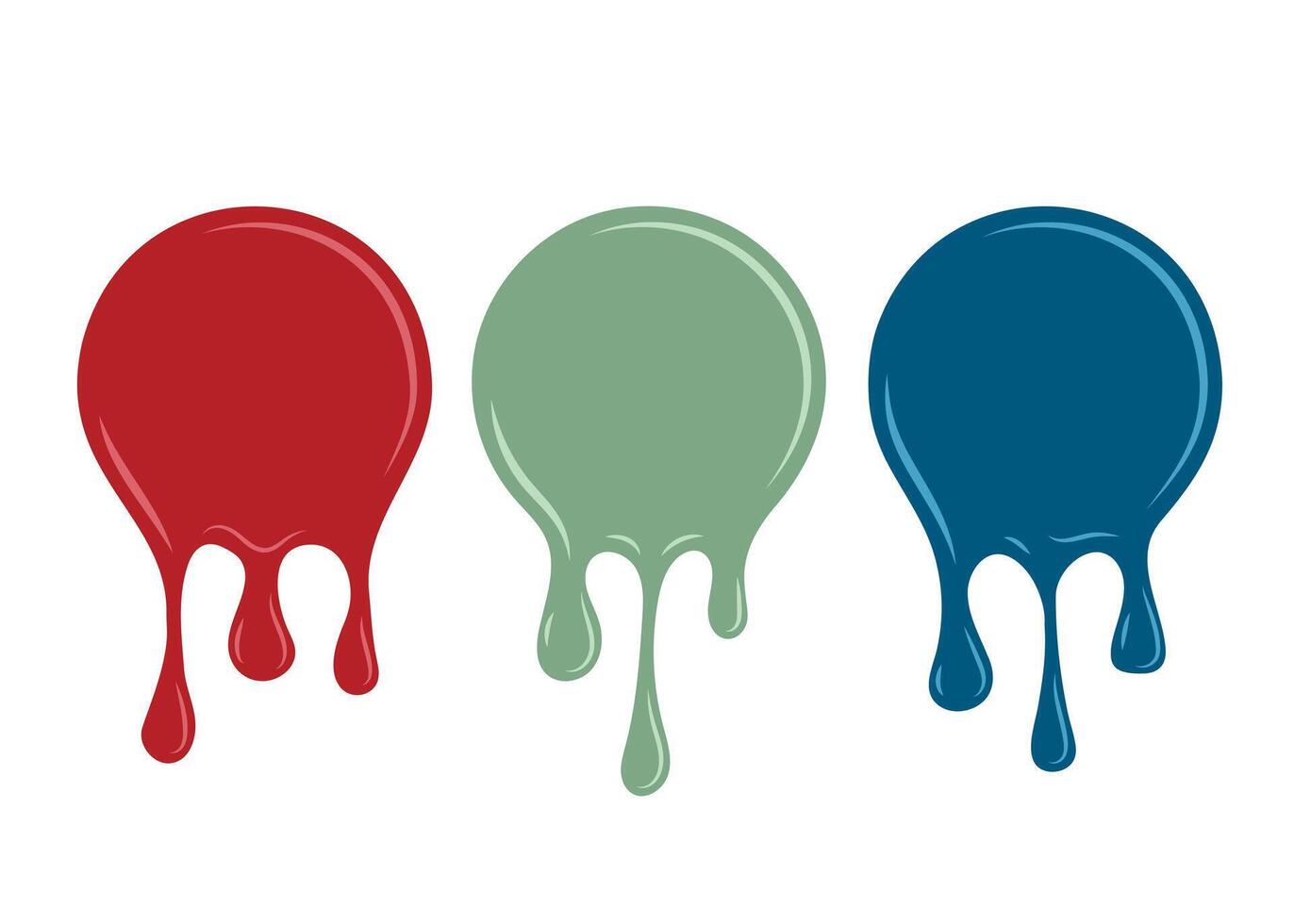 Spilled paint. Design element . illustration. vector