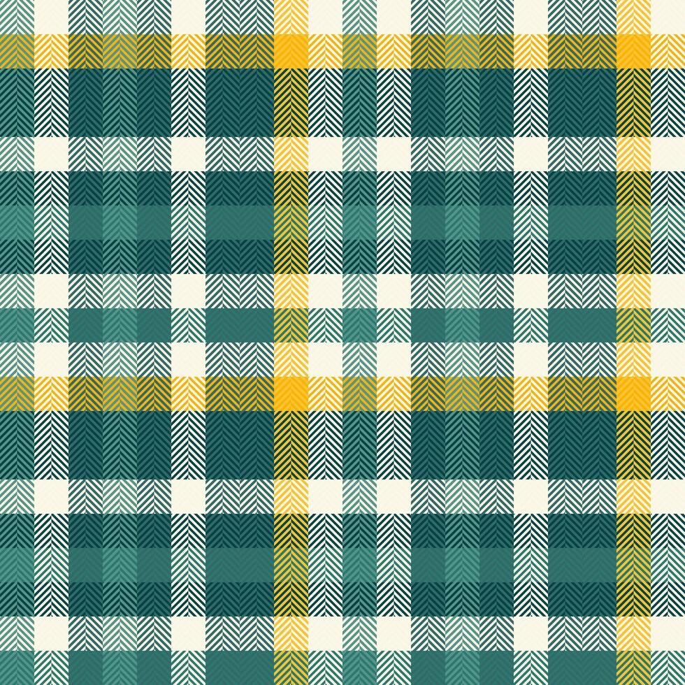 Long textile plaid tartan, scrap pattern fabric check. Youth texture seamless background in teal and cyan colors. vector