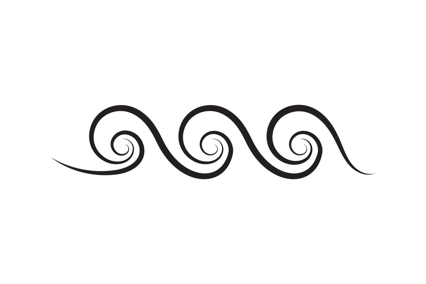 Sea icon wave illustration design. Ocean logo graphic element. Aqua symbol. vector