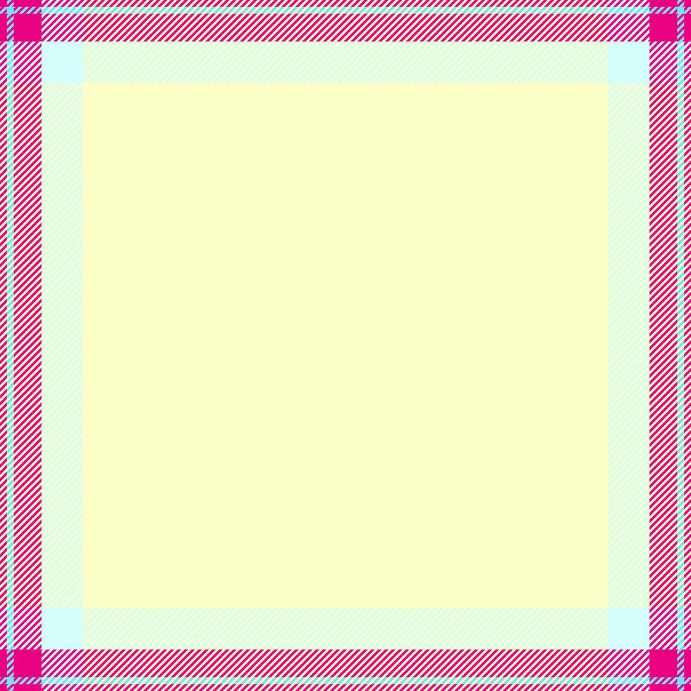 Iconic tartan texture fabric, styled plaid background seamless. Grand pattern textile check in lemon chiffon and light colors. vector