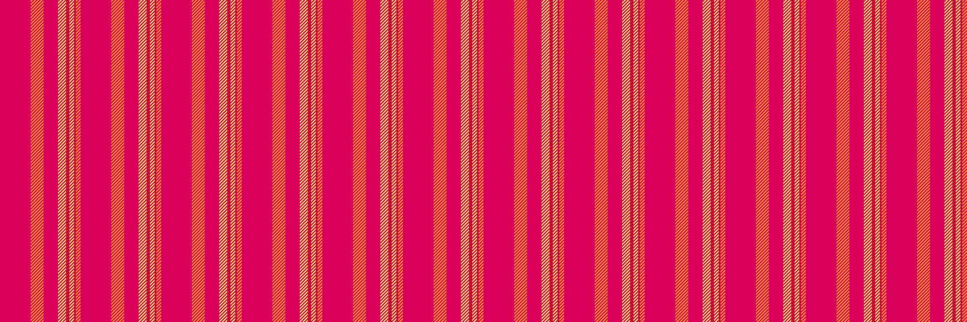 Vorm textile pattern fabric, sale seamless stripe vertical. Sirthday texture lines background in pink and orange colors. vector