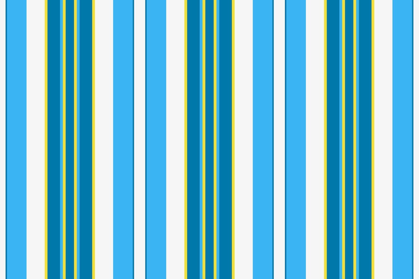Multicolor fabric pattern vertical, dining room texture seamless. Apartment lines textile background stripe in cyan and yellow colors. vector