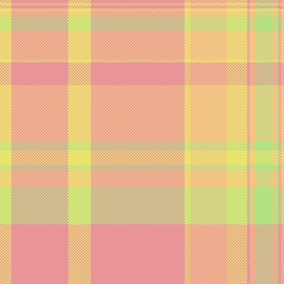 Textile background of fabric seamless pattern with a plaid texture tartan check. vector