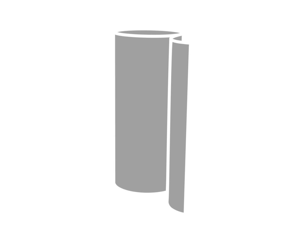 Textile roll icon. Paper tube illustration design for kitchen cleaning towel, carpet, scroll whatman, fabric. vector