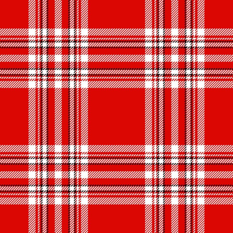 Plaid seamless pattern in red. Check fabric texture. textile print. vector