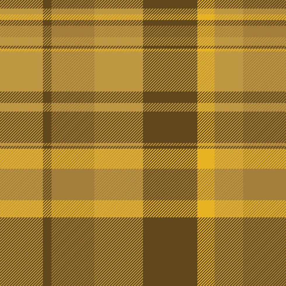 Image textile background fabric, plank seamless check. Interior pattern texture tartan plaid in amber color. vector
