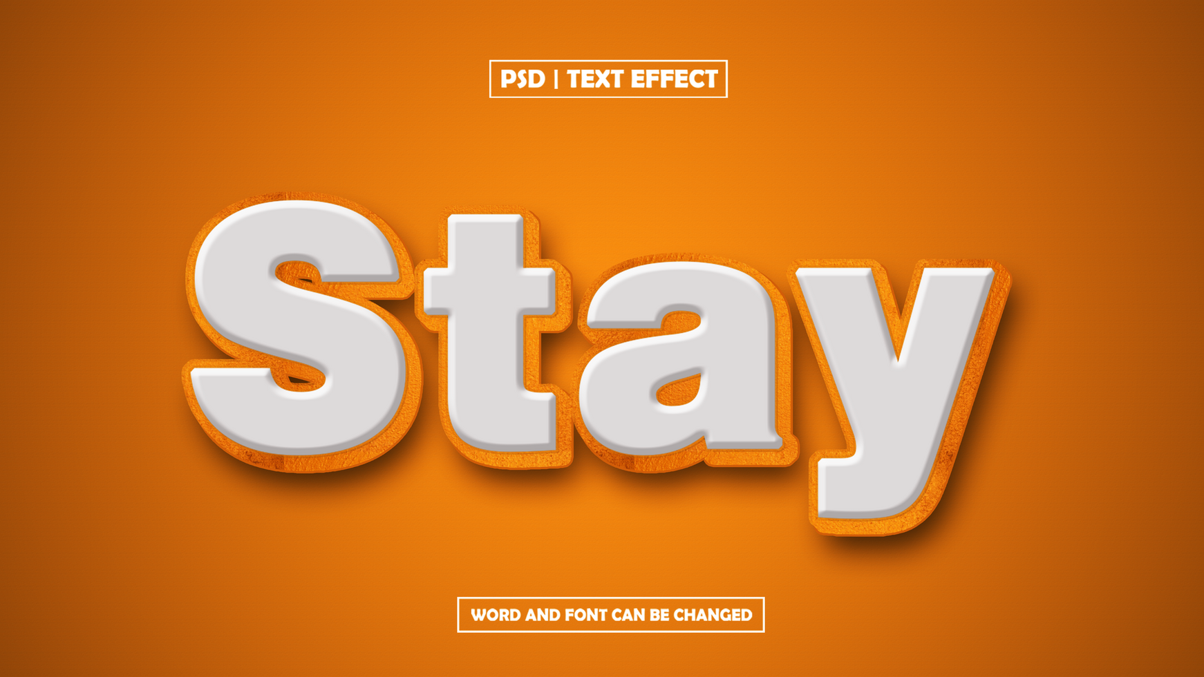 Stay Text Effect Editable psd