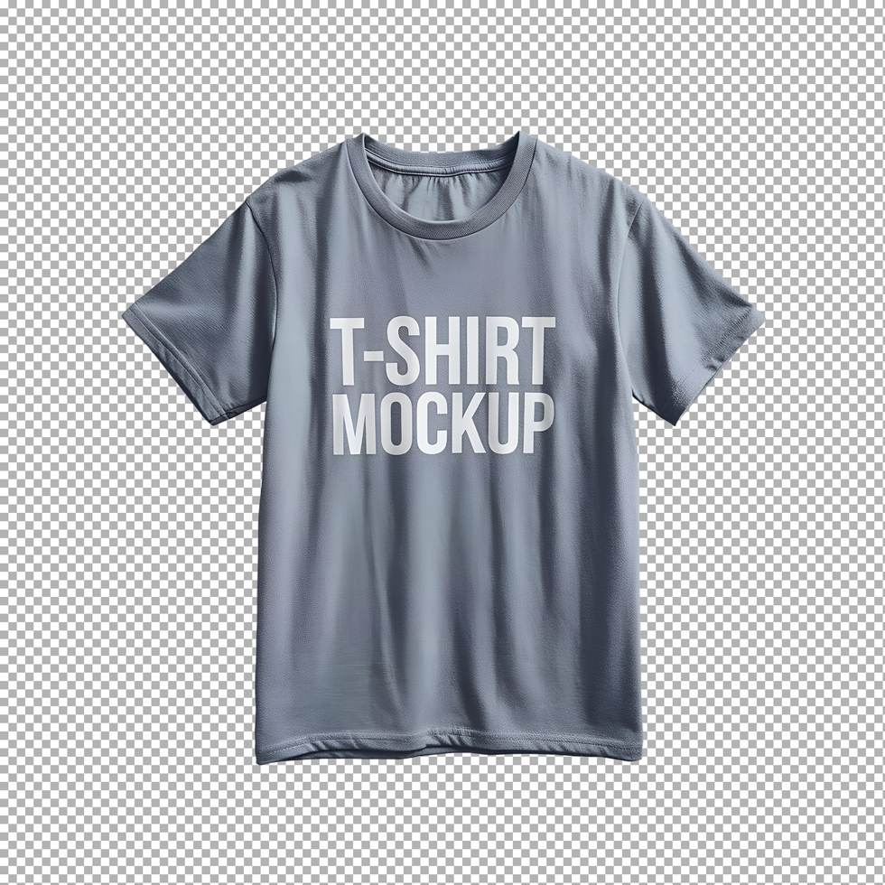 T-shirt mockup on transparent background psd