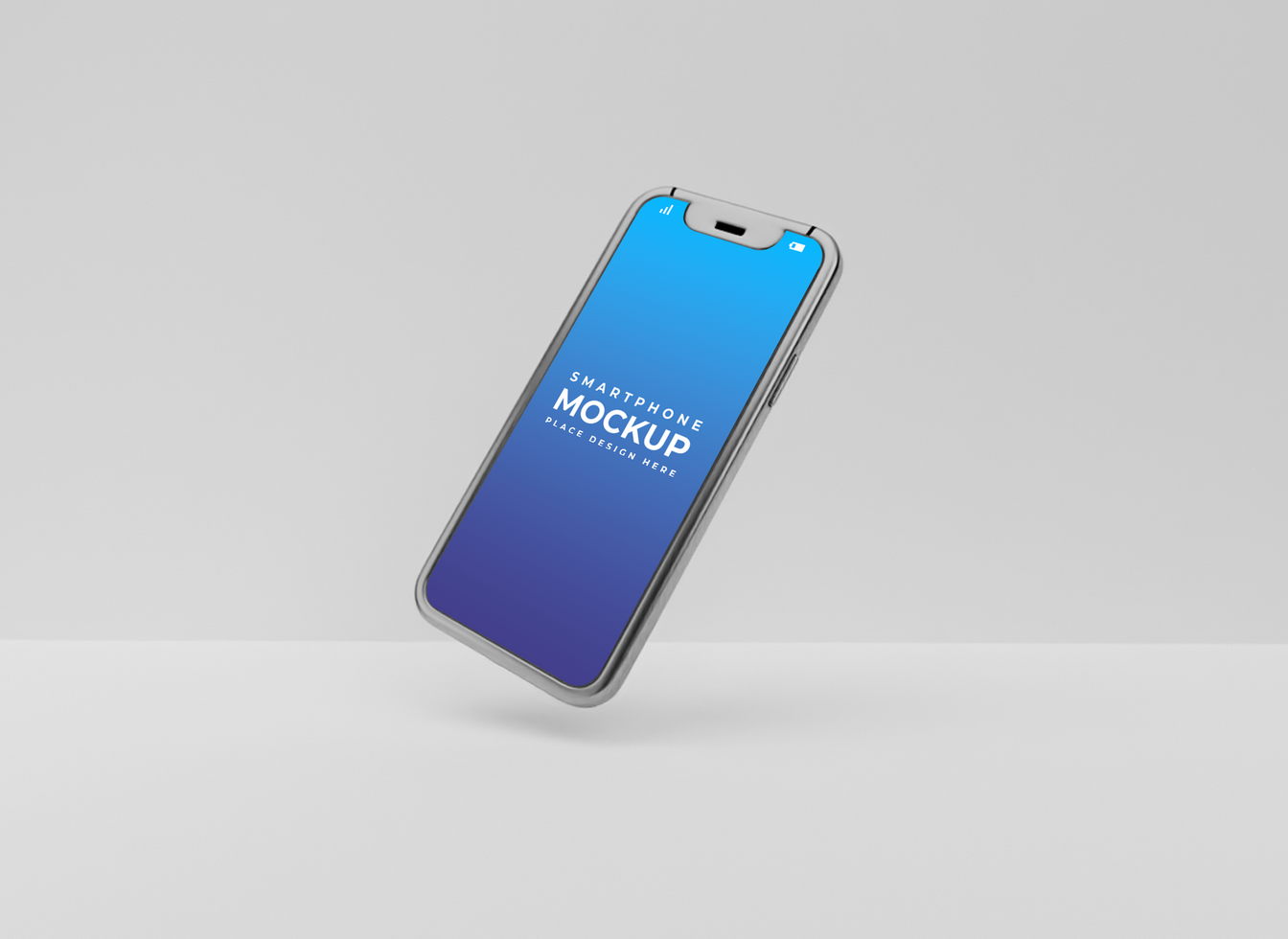 Smartphone screen mockup template psd