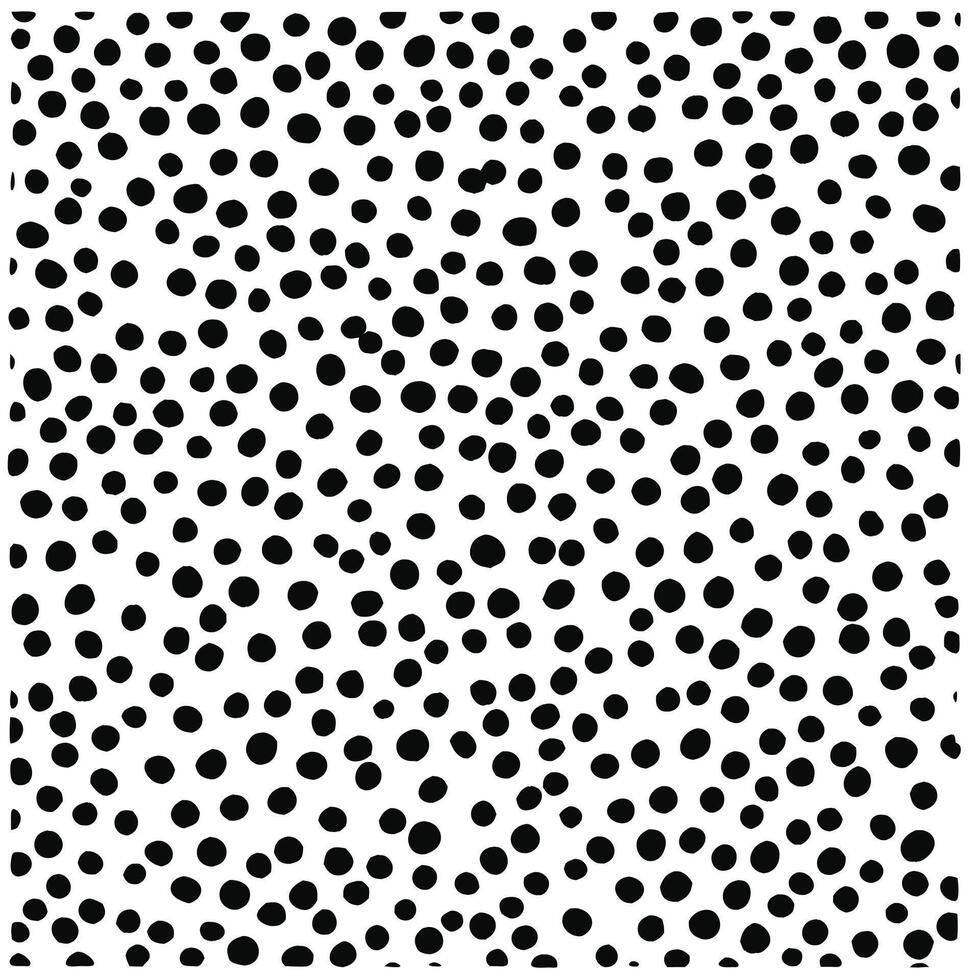 Black and white polka dot pattern vector