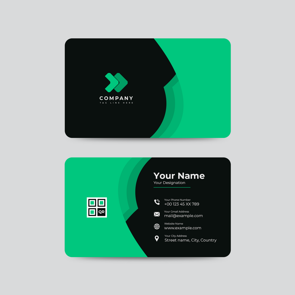 modern creative business card design template psd