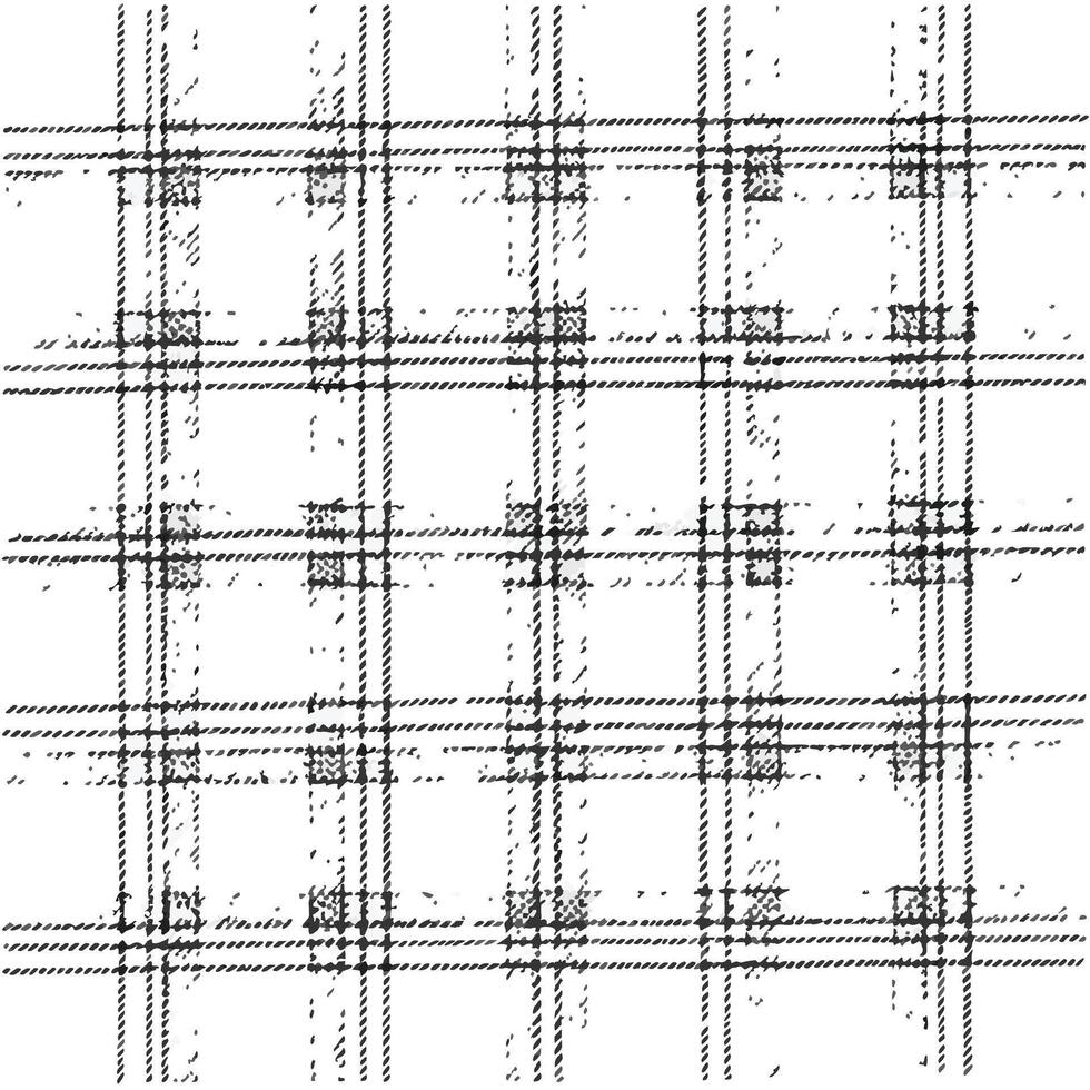A black and white plaid pattern vector