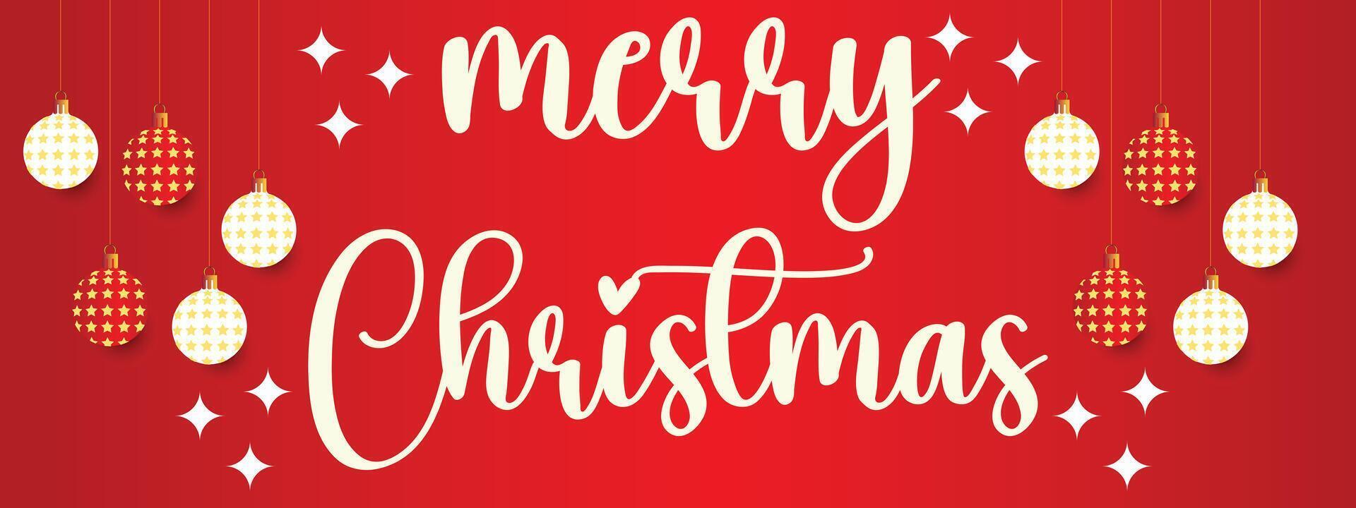 Merry Christmas template design vector