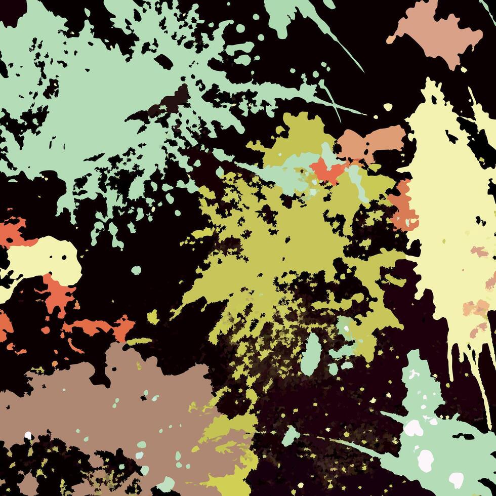 A colorful background with paint splatters vector