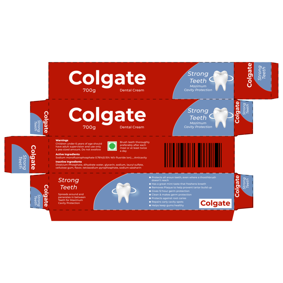 Colgate packaging design png