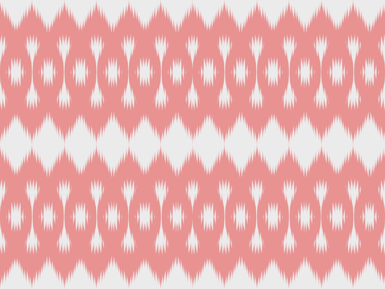 Ikat paisley seamless pattern. geometric ethnic oriental seamless pattern traditional background. Pink tone. Aztec style, embroidery, abstract, illustration. design for texture, fabric, print. vector