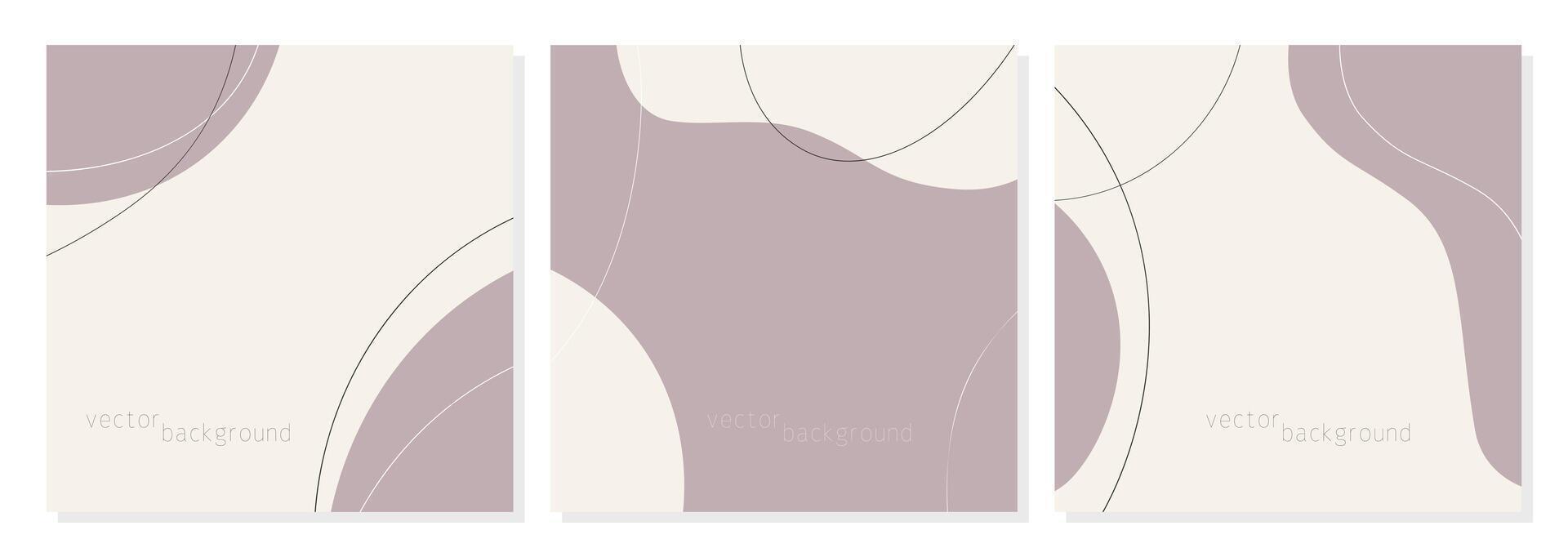 Templates social stories square layout, abstract boho style, beige and pink pastel poster and advertising design, brochure. vector