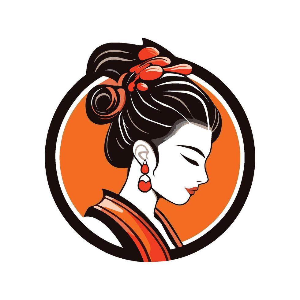 illustration of ancient women cartoon vector