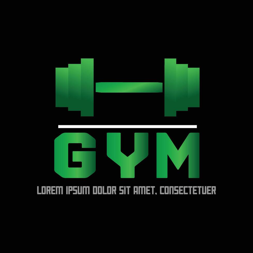 Dumbbell workout logo design. Sport, fitness, logo. vector