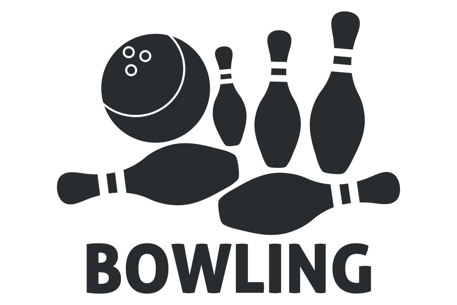Bowling Illustration, Vibrant Design for Bowling Lovers, Stylish Bowling Graphics, Modern Art for Bowling Elements, Creative Bowling Elements vector