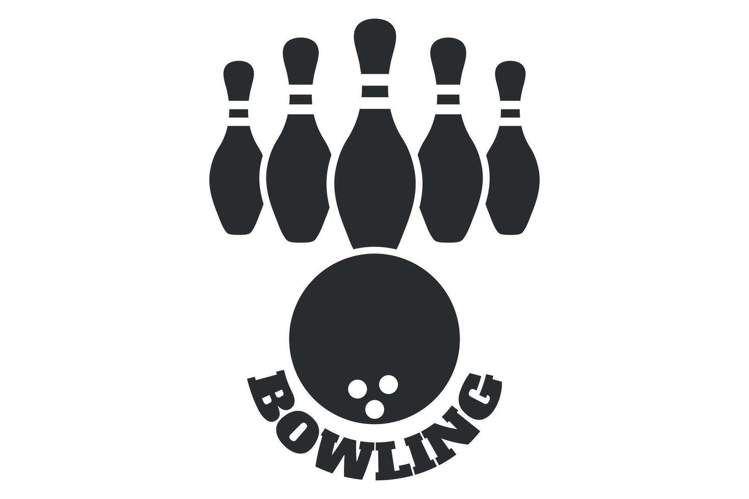 Bowling Illustration, Vibrant Design for Bowling Lovers, Stylish Bowling Graphics, Modern Art for Bowling Elements, Creative Bowling Elements vector