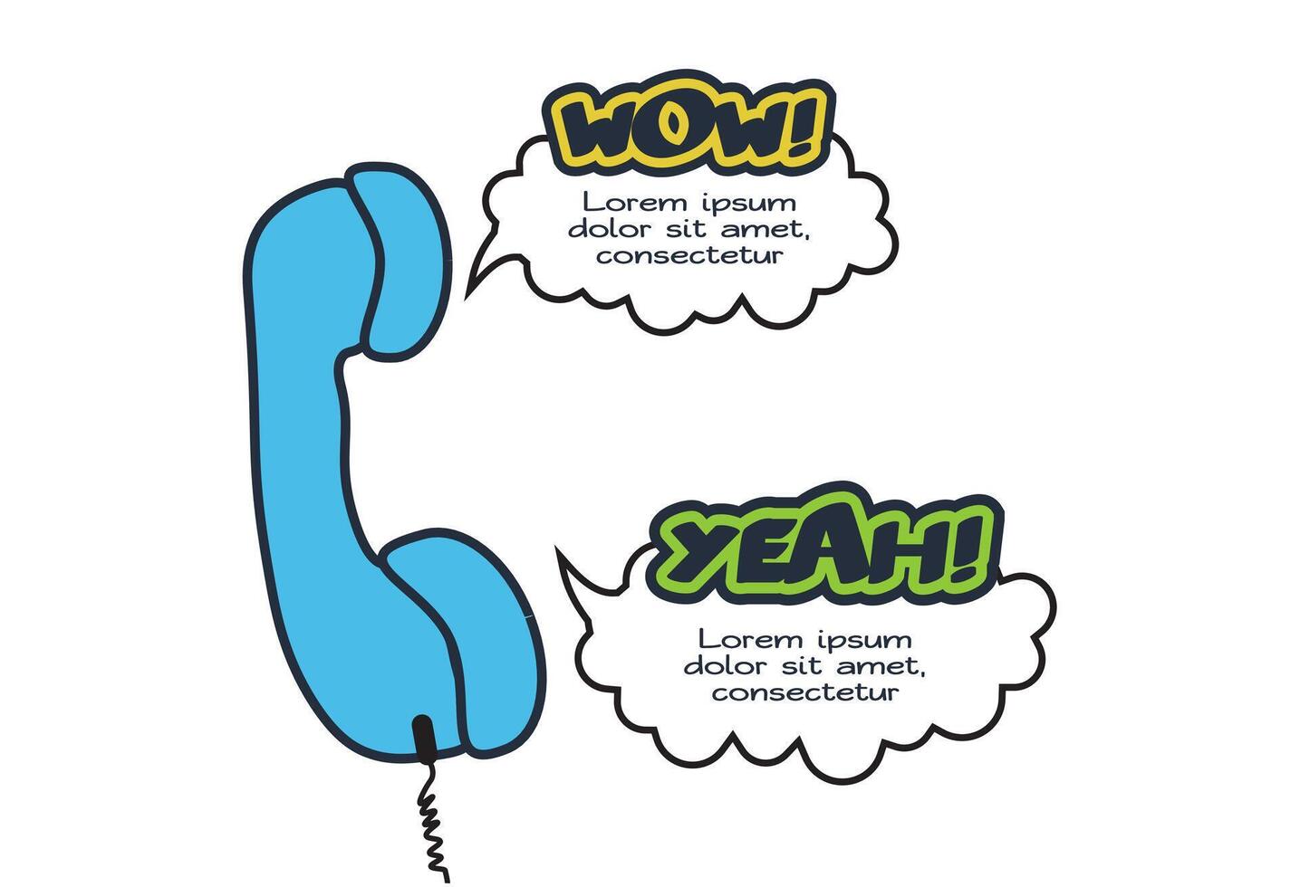 Comics infographic with 2 steps, options, parts or processes. Business data visualization. Creative infographic template vector