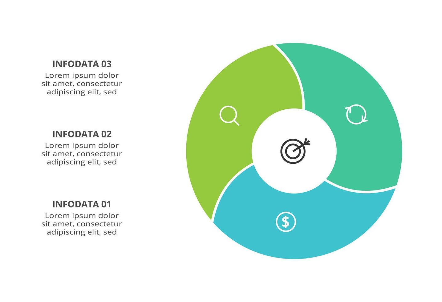 Creative concept for infographic with 3 steps, options, parts or processes. Business data visualization. vector