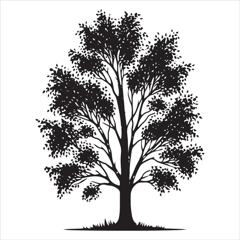 tree silhouette eps vector