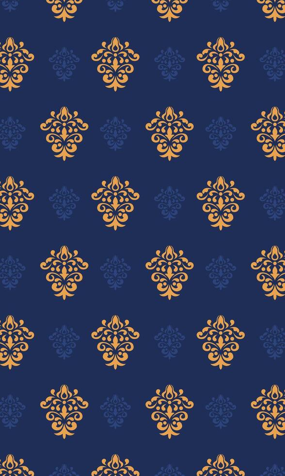 Luxury gold vintage decorative pattern wallpaper vector