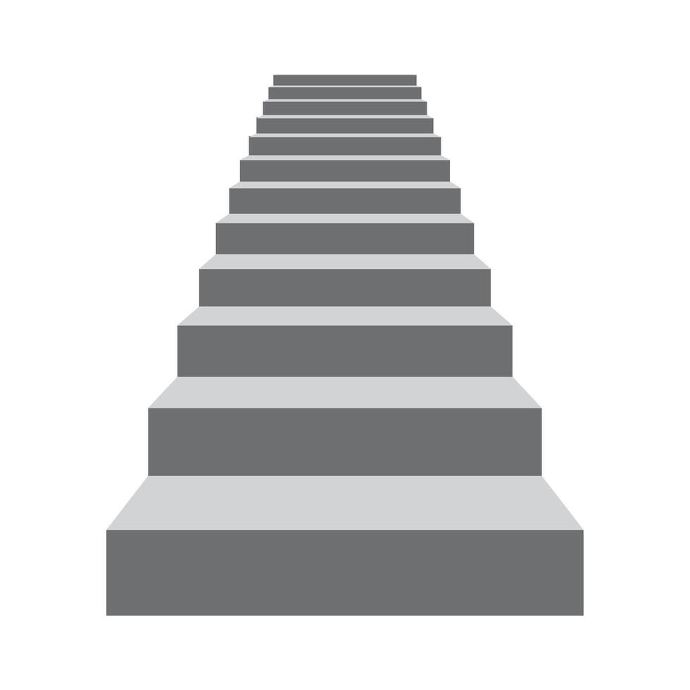 Flat design stairs illustration vector