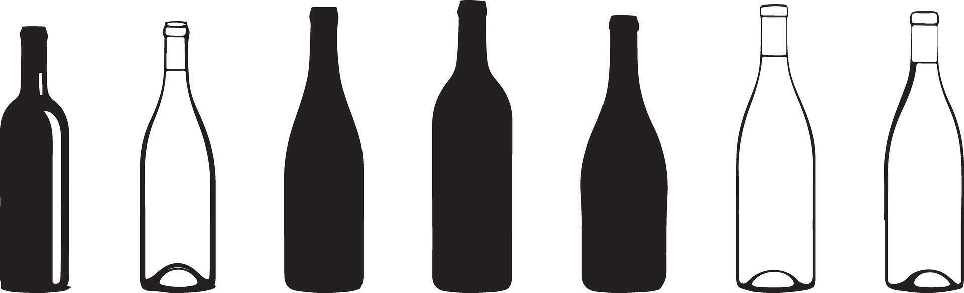 A set of baseball bats with different sizes and shapes vector