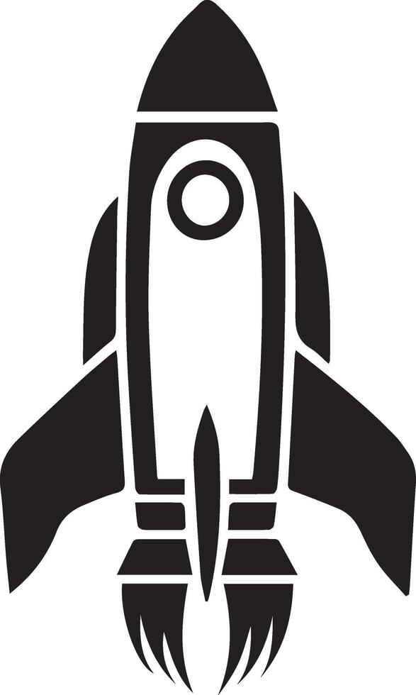 Space rocket illustration vector