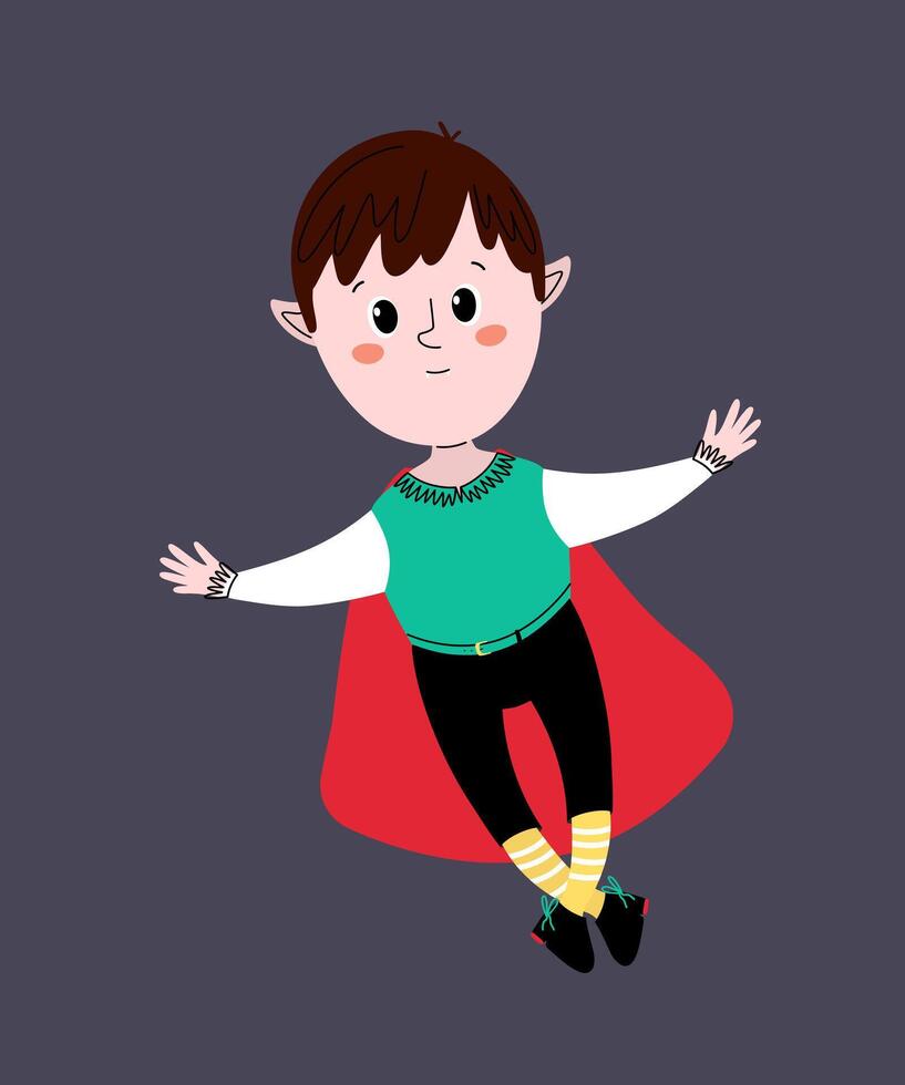 Boy in carnival dracula costume. invitation for Halloween vector