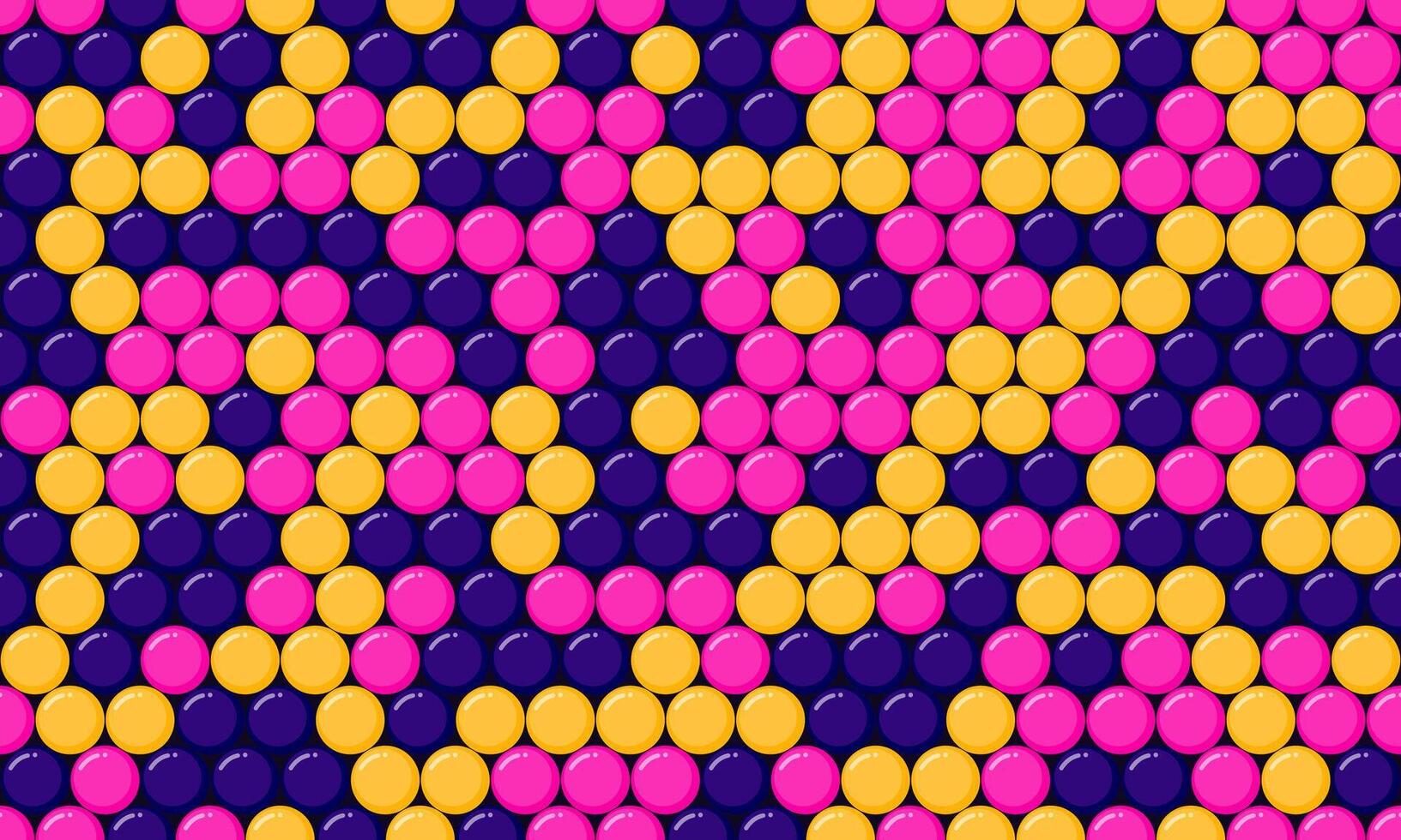 Seamless polka dot with geometric circles, perfect for fabric prints, posters, or abstract backgrounds. Trendy pattern for wallpapers and textile designs. vector