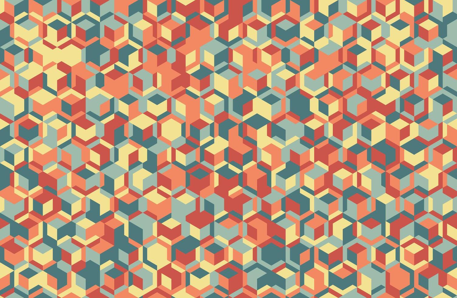 Modern abstract pattern with geometric shapes and seamless repetition. Great for trendy textile designs, poster backgrounds, or creative artwork covers. vector