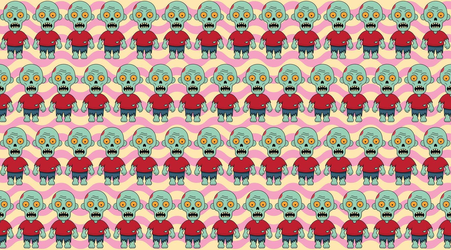 zombie, illustration for textures, designers, repeat, pattern, paper texture vector