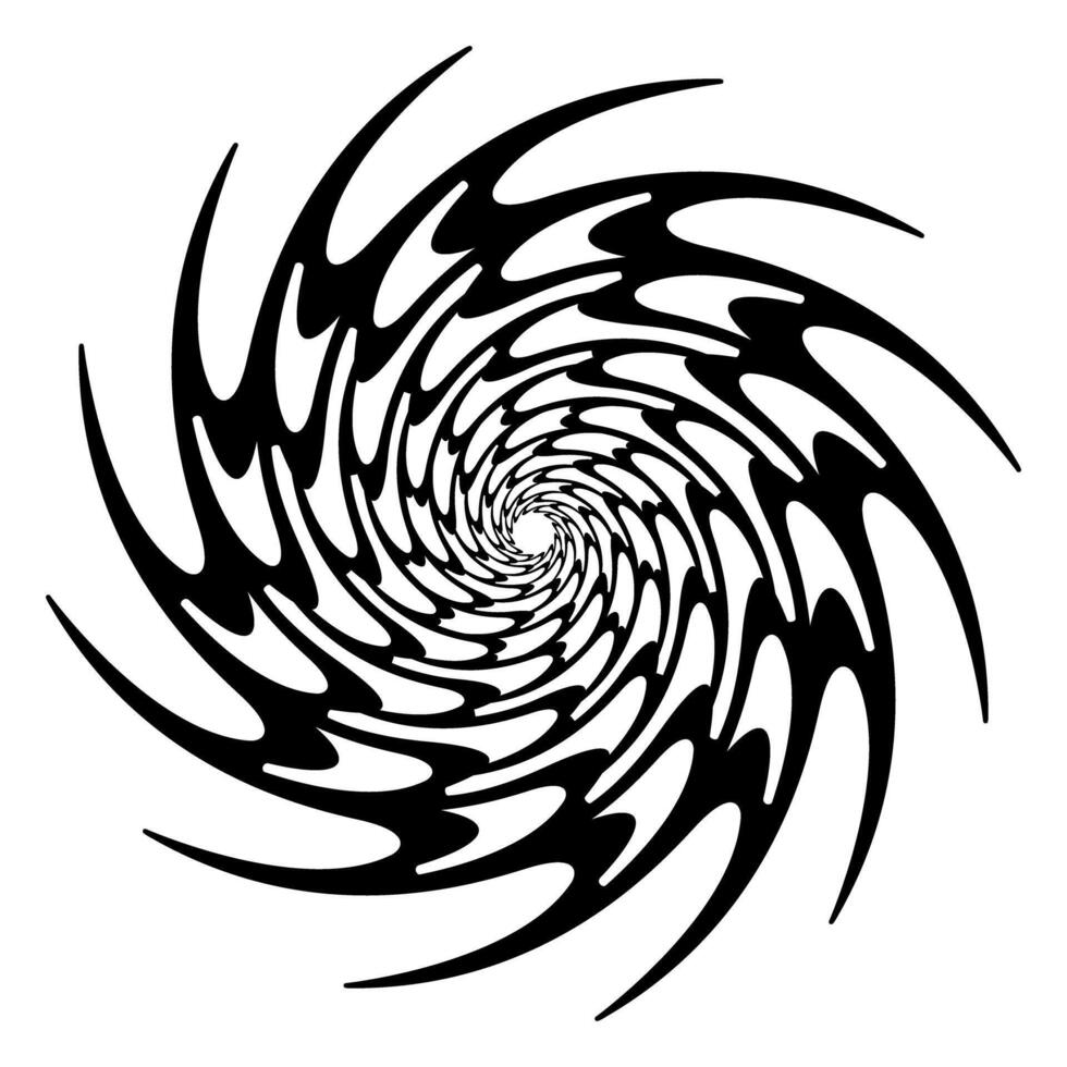 Abstract Spiral, swirl, twirl design element. illustration vector