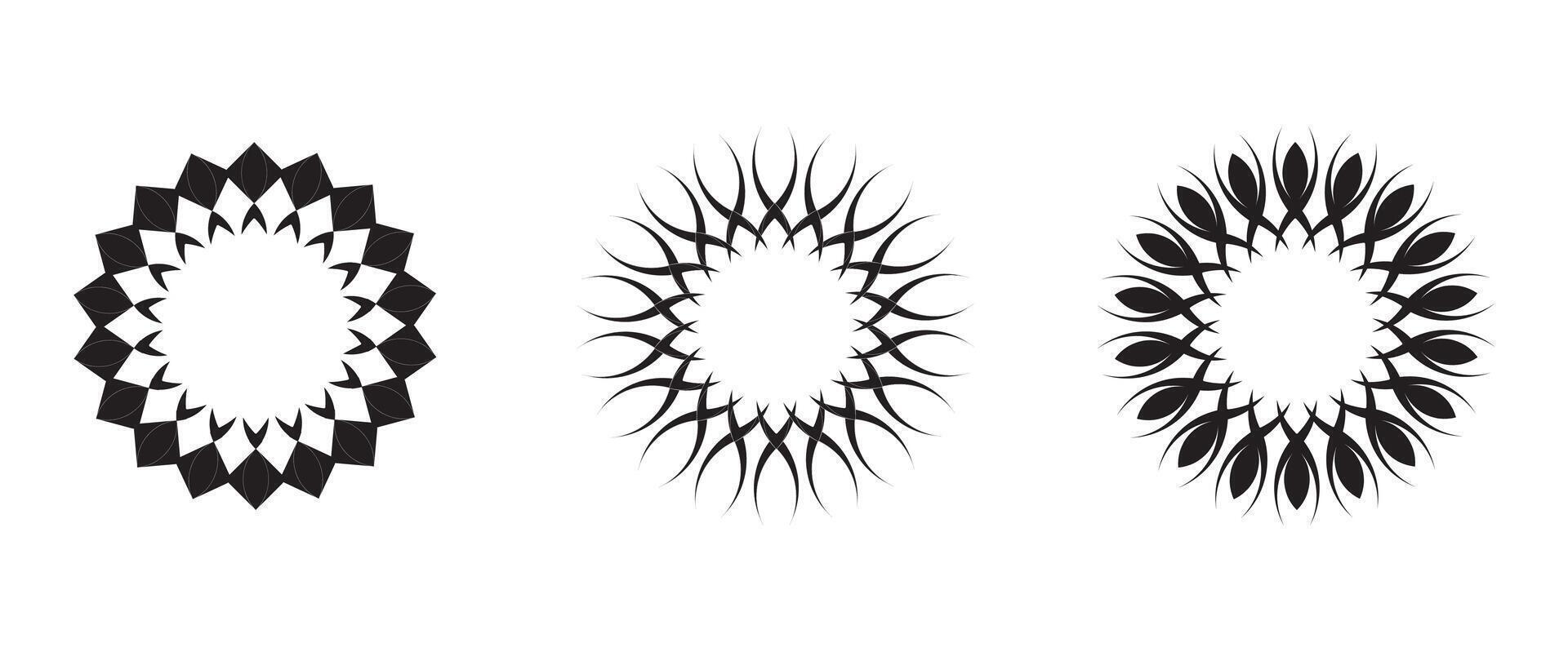 Intricate Circular Patterns For A Stunning Display of Nature-Inspired Symmetry and Flow in Contemporary Abstract Design vector