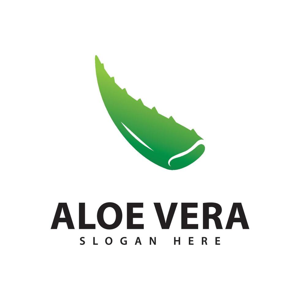 Aloe Vera Logo Design Template vector