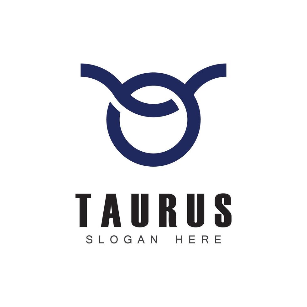 Taurus logo icon template design vector