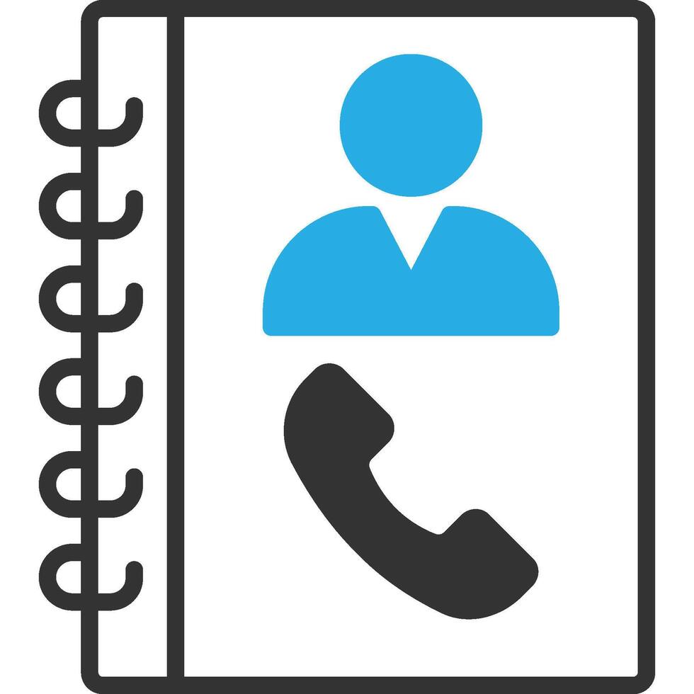 Contact Book which can easily modify or edit vector