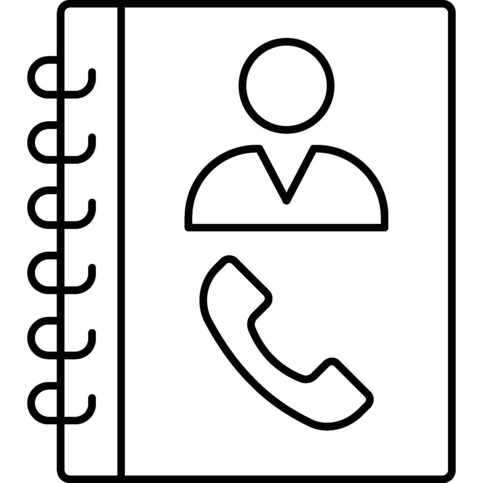 Mobile contact illustration with isolated background vector