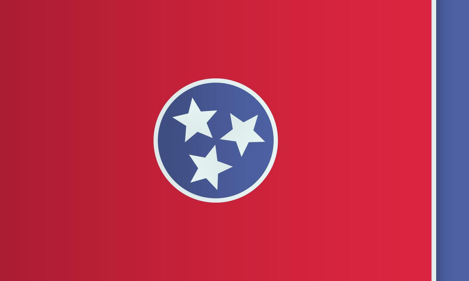 Tennessee State flag. USA country vector