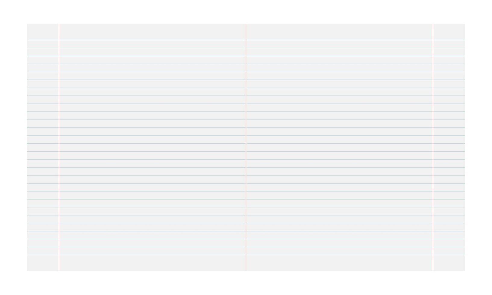 Lined notebook paper background. Grid paper. Abstract striped print vector