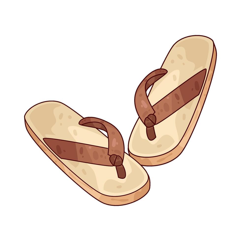 Illustration of Japanese slipper vector