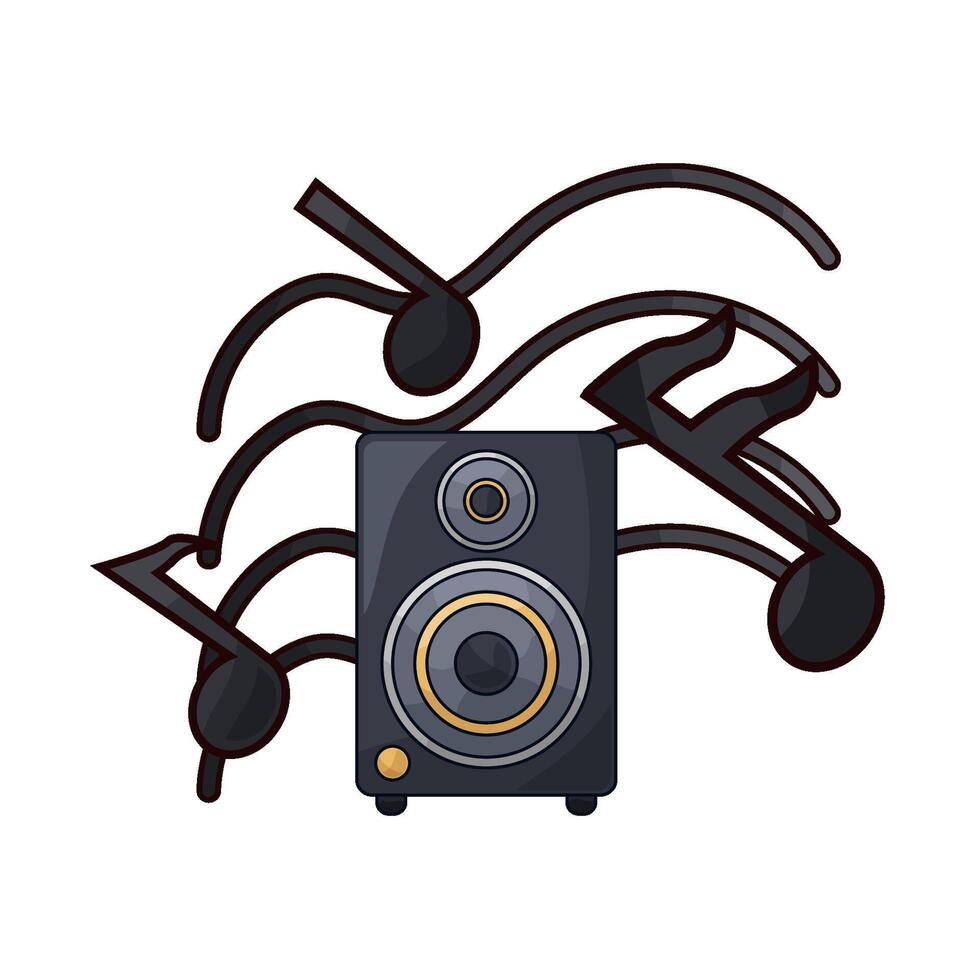 audio speaker illustration vector